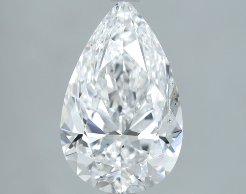 3.02 carat D-SI1 Natūralus Pear Deimantas (1)