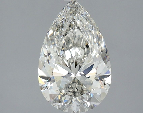 1.62 carat H-SI2 Natūralus Pear Deimantas (1)
