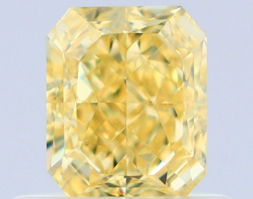 0.62 carat Fancy Yellow-VS1 Natūralus Radiant Deimantas (1)