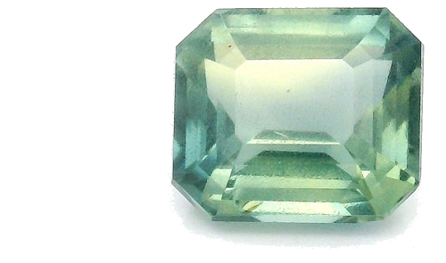 1.06 carat GREEN STEP cut Octagonal Safyras (1)