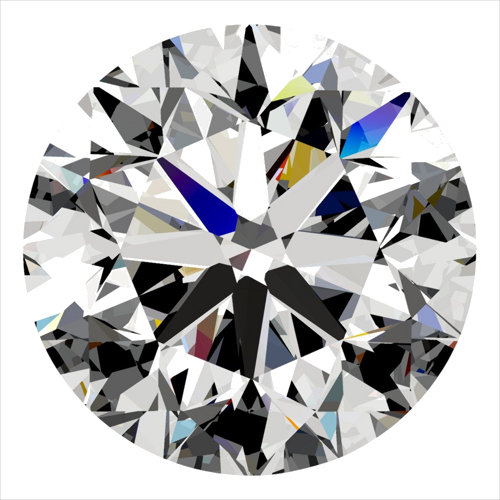 0.5 carat K-SI2 Very Good cut Natūralus Round Deimantas (1)