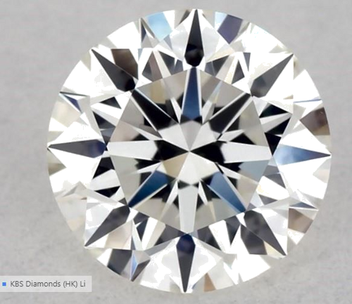 0.54 carat H-VVS2 Excellent cut Natūralus Round Deimantas (1)