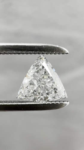 0.51 carat G-SI1 Natūralus Triangular Deimantas (1)