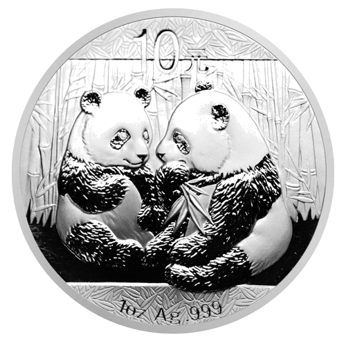 1 oz Панда 2009 Китай 10 юана сребърна монета (1)