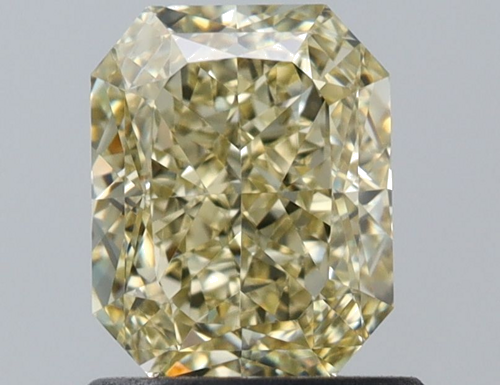 1.15 carat Fancy Light Yellow-VS1 Natūralus Radiant Deimantas (1)
