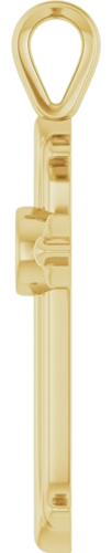 14K Yellow Cross Pendant Mounting (3)