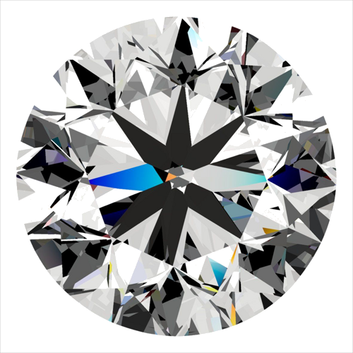 0.4 carat D-VS1 Very Good cut Natūralus Round Deimantas (1)