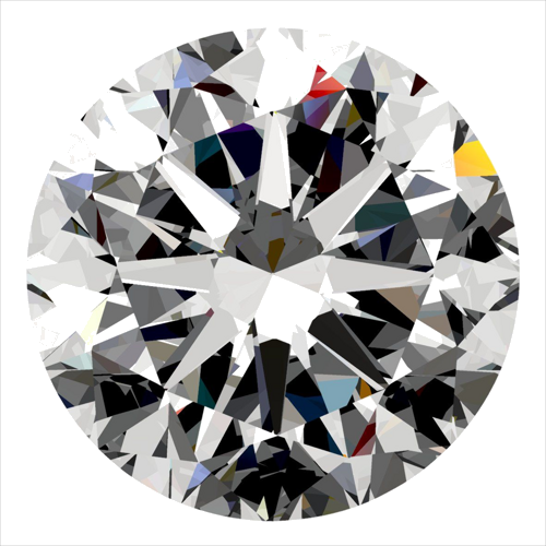 0.3 carat D-SI2 GD cut Natūralus Round Deimantas (1)