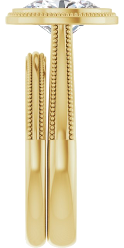 14K Yellow 9x7 mm Oval Solitaire Engagement Ring Mounting (9)