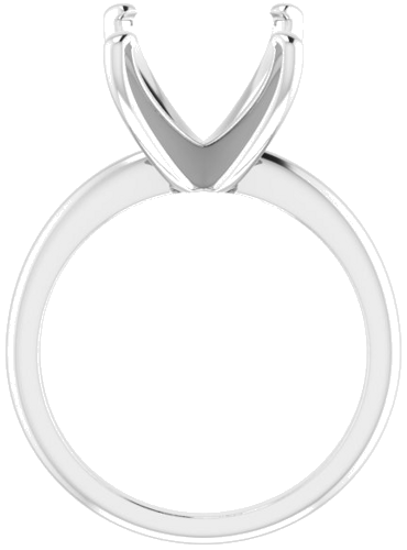 Sužadėtuvių Žiedas „Solitaire“ 417 Baltojo Aukso Emerald 12mm x 10mm (2)