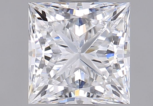 0.95 carat E-SI2 Natūralus Princess Deimantas (1)