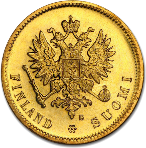 10 марок (1878-1913) Финляндия золотая монета (2)