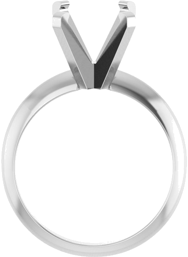 Sužadėtuvių Žiedas „Solitaire“ 14k white gold Oval 11mm x 9mm (2)