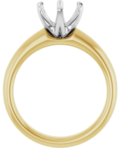 Sužadėtuvių Žiedas „Solstice Solitaire®“ 14k yellow/white gold Round 8.2mm (2)