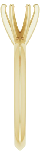 14K Yellow 5.4-5.7 mm Round 6-Prong Solitaire Ring Mounting (4)