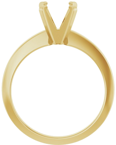 Sužadėtuvių Žiedas „Solitaire“ 585 Geltonojo Aukso Round 6.5mm (2)