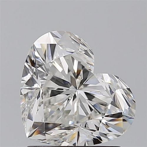 1.51 carat H-SI1 Natūralus Heart Deimantas (1)