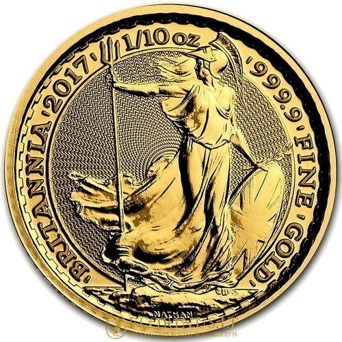 1/10 oz Британия 2017 Великобритания золотая монета (1)