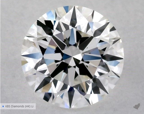 0.57 carat G-VVS2 Excellent cut Natūralus Round Deimantas (1)