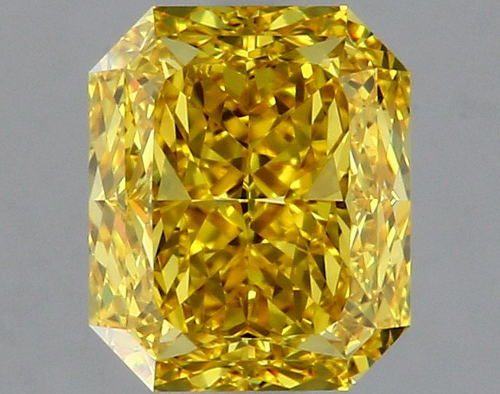 2.02 carat Fancy Vivid Yellow-VVS1 Natūralus Radiant Deimantas (1)