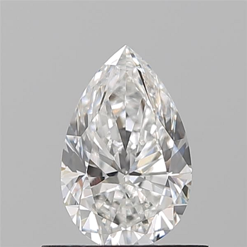 0.62 carat F-VVS2 Natūralus Pear Deimantas (1)
