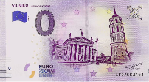Vilnius Suvenyrinis 0€ banknotas (1)