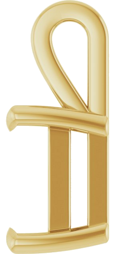 Pakabukas „Solitaire“ 14k yellow gold Emerald 6mm x 4mm (3)