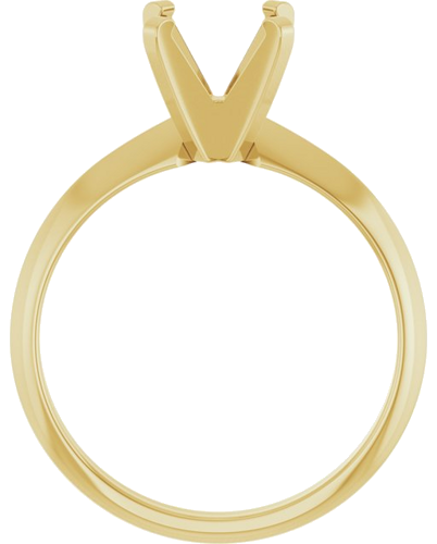 Sužadėtuvių Žiedas „Solitaire“ 14k yellow gold Square 5.5mm (2)