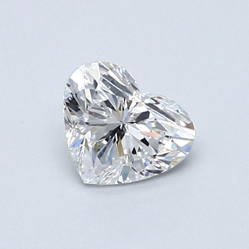 0.7 carat F-VVS2 Natūralus Heart Deimantas (1)