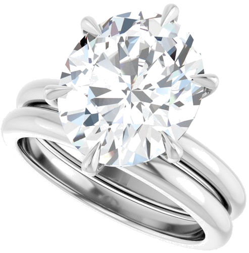 Sužadėtuvių Žiedas „Solitaire“ 14k white gold Oval 12mm x 10mm (10)