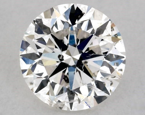 0.5 carat H-SI2 Fair cut Natūralus Round Deimantas (1)