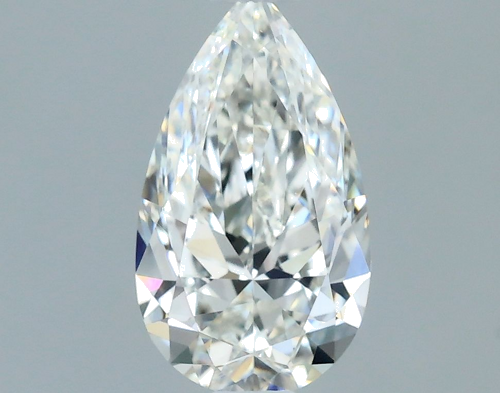 0.6 carat G-VS2 Natūralus Pear Deimantas (1)