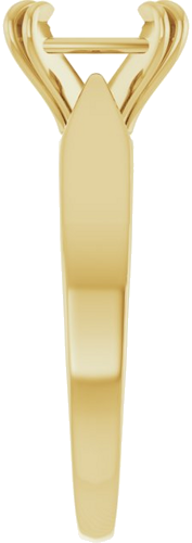 Sužadėtuvių Žiedas „Double Claw-Prong Solitaire“ 14k yellow gold Elongated Cushion 8mm x 6mm (4)