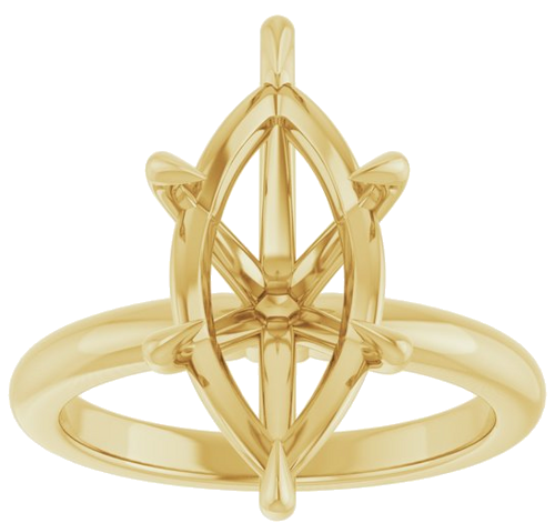 Sužadėtuvių Žiedas „Solitaire“ 14k yellow gold Marquise 16mm x 8mm (3)