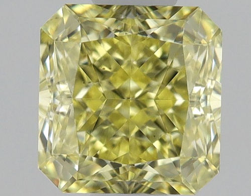 0.6 carat Fancy Intense Yellow-VS2 Natūralus Square Radiant Deimantas (1)
