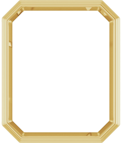 Pakabukas „Solitaire Slide“ 14k yellow gold Emerald 10mm x 8mm (1)