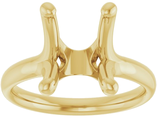 Sužadėtuvių Žiedas „Solitaire“ 14k yellow gold Emerald 10mm x 8mm (3)