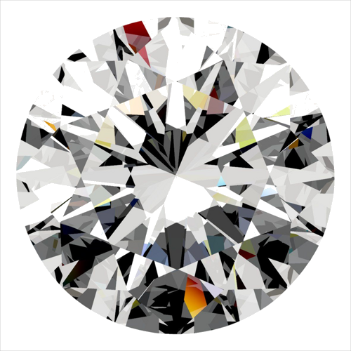 0.35 carat E-VS2 Excellent cut Natūralus Round Deimantas (1)