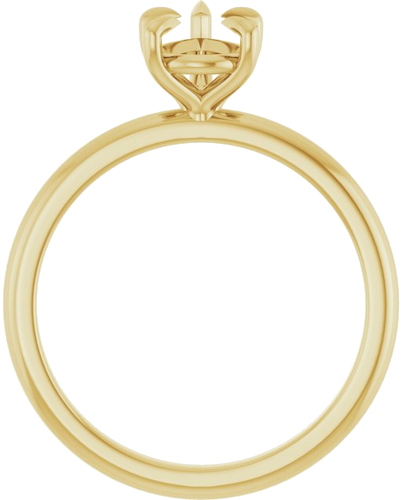 Sužadėtuvių Žiedas „Claw-Prong“ 10k yellow gold Pear 8mm x 6mm (2)