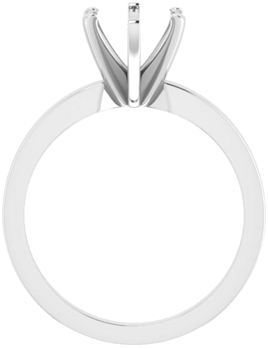 Sužadėtuvių Žiedas „Solitaire“ 585 Baltojo Aukso Oval 9mm x 7mm (2)