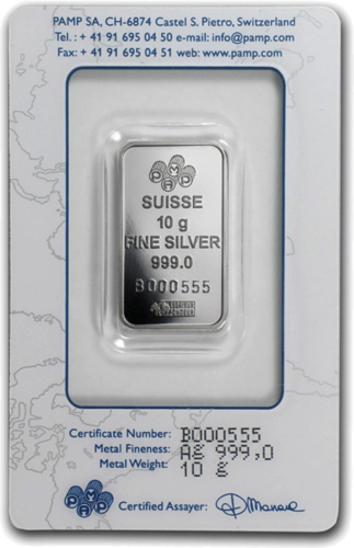 10 g Silver Bar Lady Fortune PAMP (2)