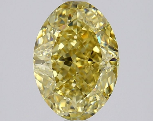 1.71 carat Fancy Yellow-VS1 Natūralus Oval Deimantas (1)