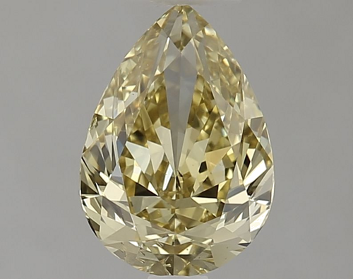 1.0 carat Fancy Deep Yellow-SI2 Natūralus Pear Deimantas (1)