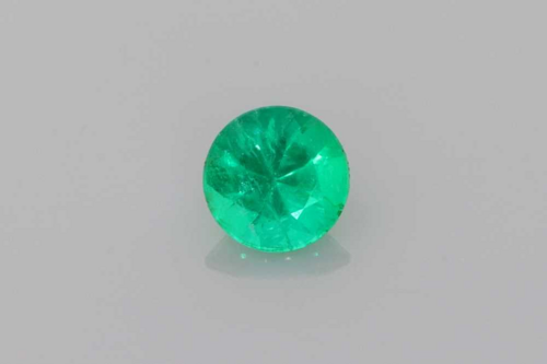 0.25 carat GREEN Round Smaragdas (1)