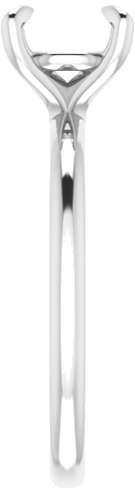 Sužadėtuvių Žiedas „Solitaire“ 585 Baltojo Aukso Round 7.4mm (4)