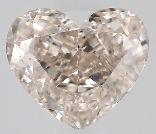 0.56 carat Fancy Light Pinkish Brown-IF Natūralus Heart Deimantas (1)