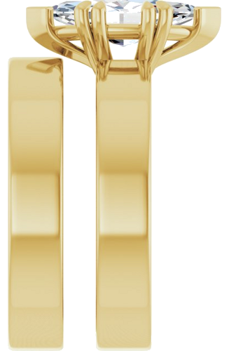 Sužadėtuvių Žiedas „Double Claw-Prong Solitaire“ 14k yellow gold Marquise 12mm x 6mm (9)