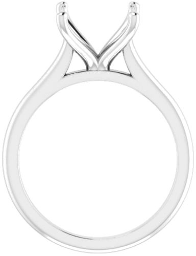 Sužadėtuvių Žiedas „Solitaire“ 750 Baltojo Aukso Square 7.5mm (2)