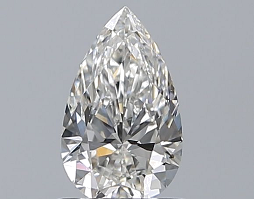 0.72 carat F-VS2 Natūralus Pear Deimantas (1)