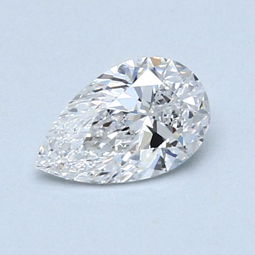 0.66 carat E-VVS2 Natūralus Pear Deimantas (1)